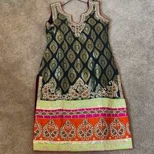 Multi colored Indian outfit